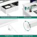 YITAHOME Small Computer Desk with Drawers, Office Desk with Monitor Stand for Sm