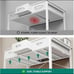 YITAHOME Small Computer Desk with Drawers, Office Desk with Monitor Stand for Sm