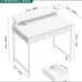 YITAHOME Small Computer Desk with Drawers, Office Desk with Monitor Stand for Sm