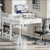 YITAHOME Small Computer Desk with Drawers, Office Desk with Monitor Stand for Sm