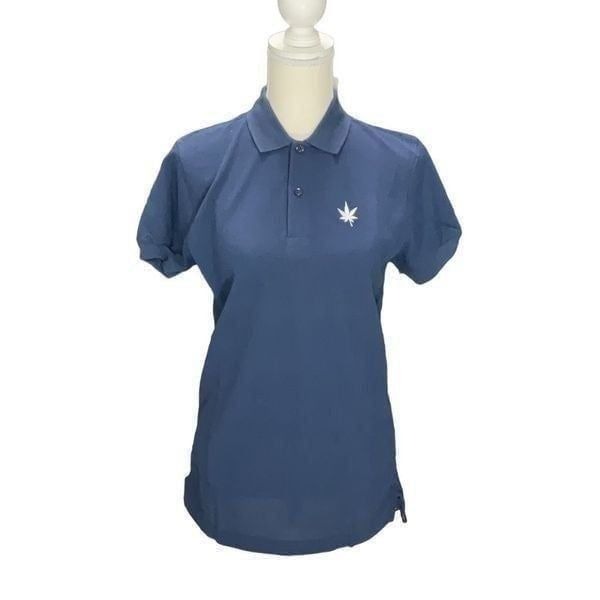 NWT Vintage BOAST Navy Women’s Pique Polo Shirt Tennis Short Sleeve Size Medium