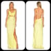 For Love & Lemons Kyra Cut Out Maxi Dress in Yellow