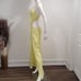 For Love & Lemons Kyra Cut Out Maxi Dress in Yellow