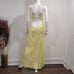 For Love & Lemons Kyra Cut Out Maxi Dress in Yellow