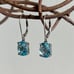 Sterling Silver London Blue Topaz Earrings