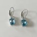 Sterling Silver London Blue Topaz Earrings