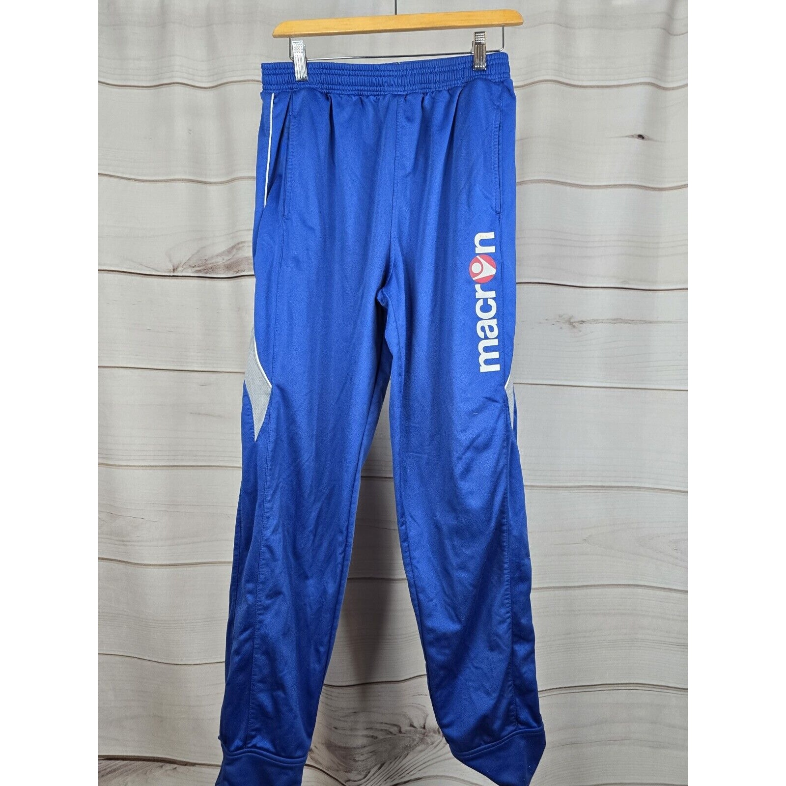 Men's Athletic Pants Macron Size M Blue #B48