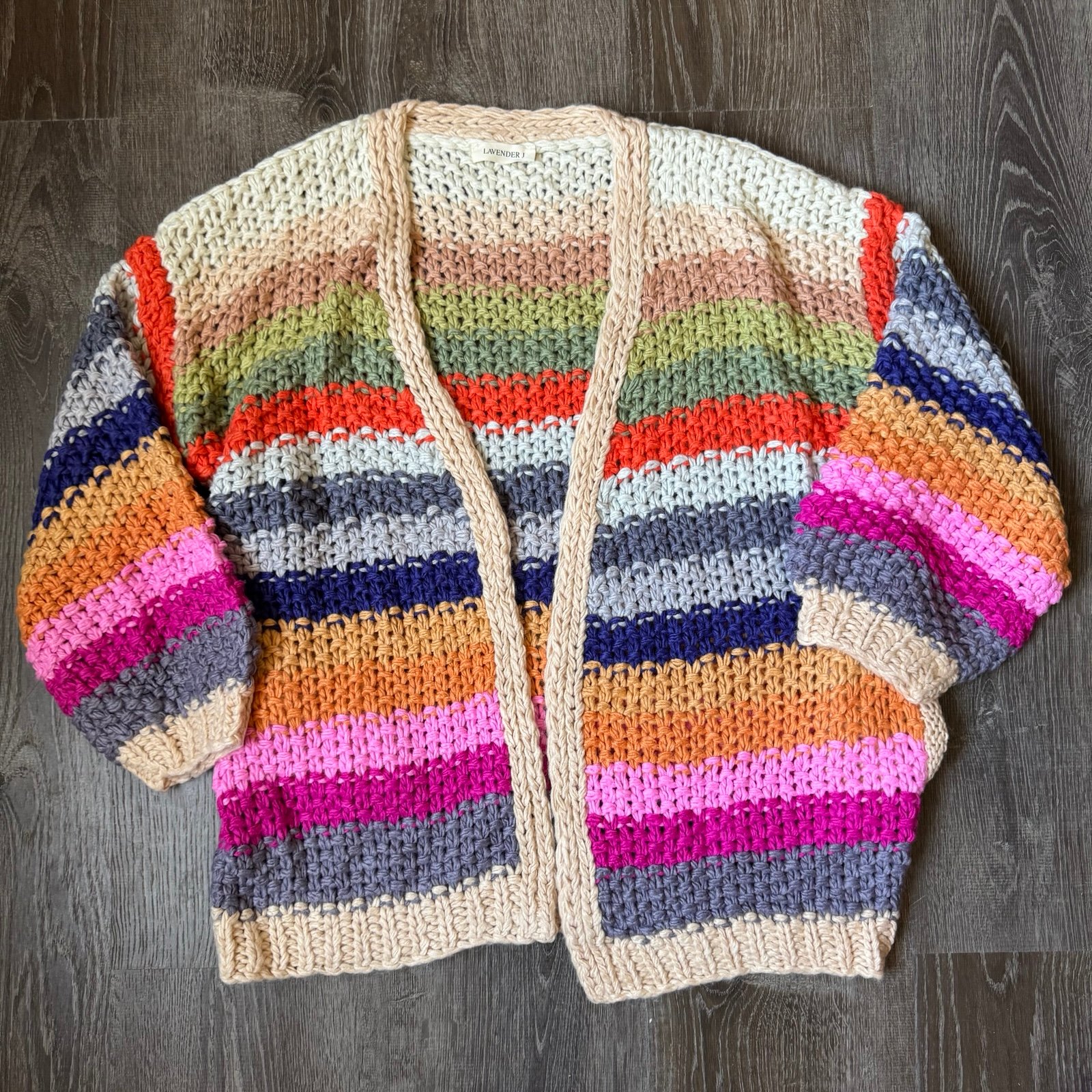 Lavender J Knit Cardigan