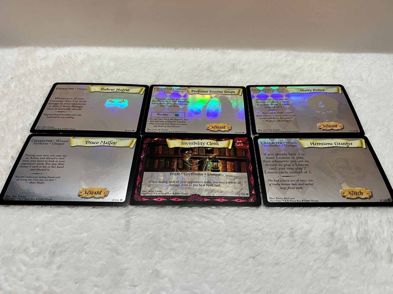 Harry Potter Trading Card Game TCG Harry Potter Wizard Card Foil Lot Of 6