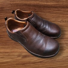 Red Wing Shoes Brown Leather Slip On Steel Toe SD Work Shoes Men's Size 9.5D