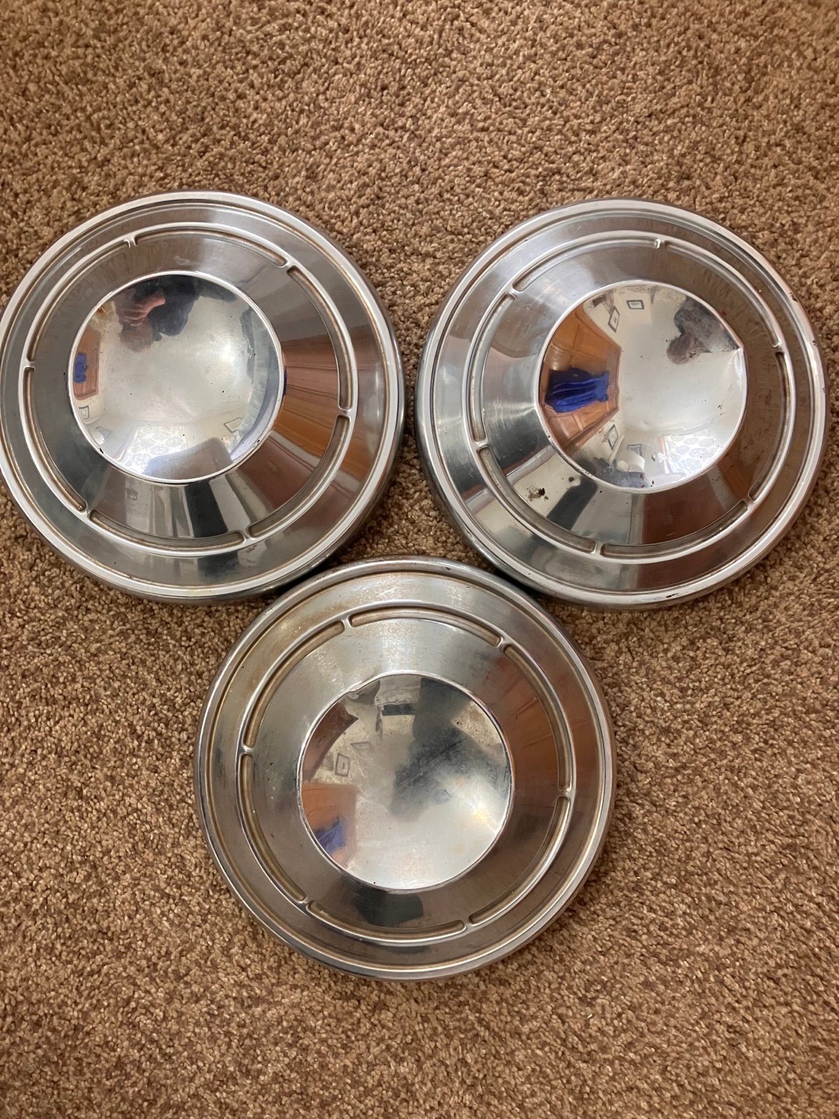 Lot of 3 Vintage Hubcaps 1968-1972 Chevy Nova Camero Chevelle