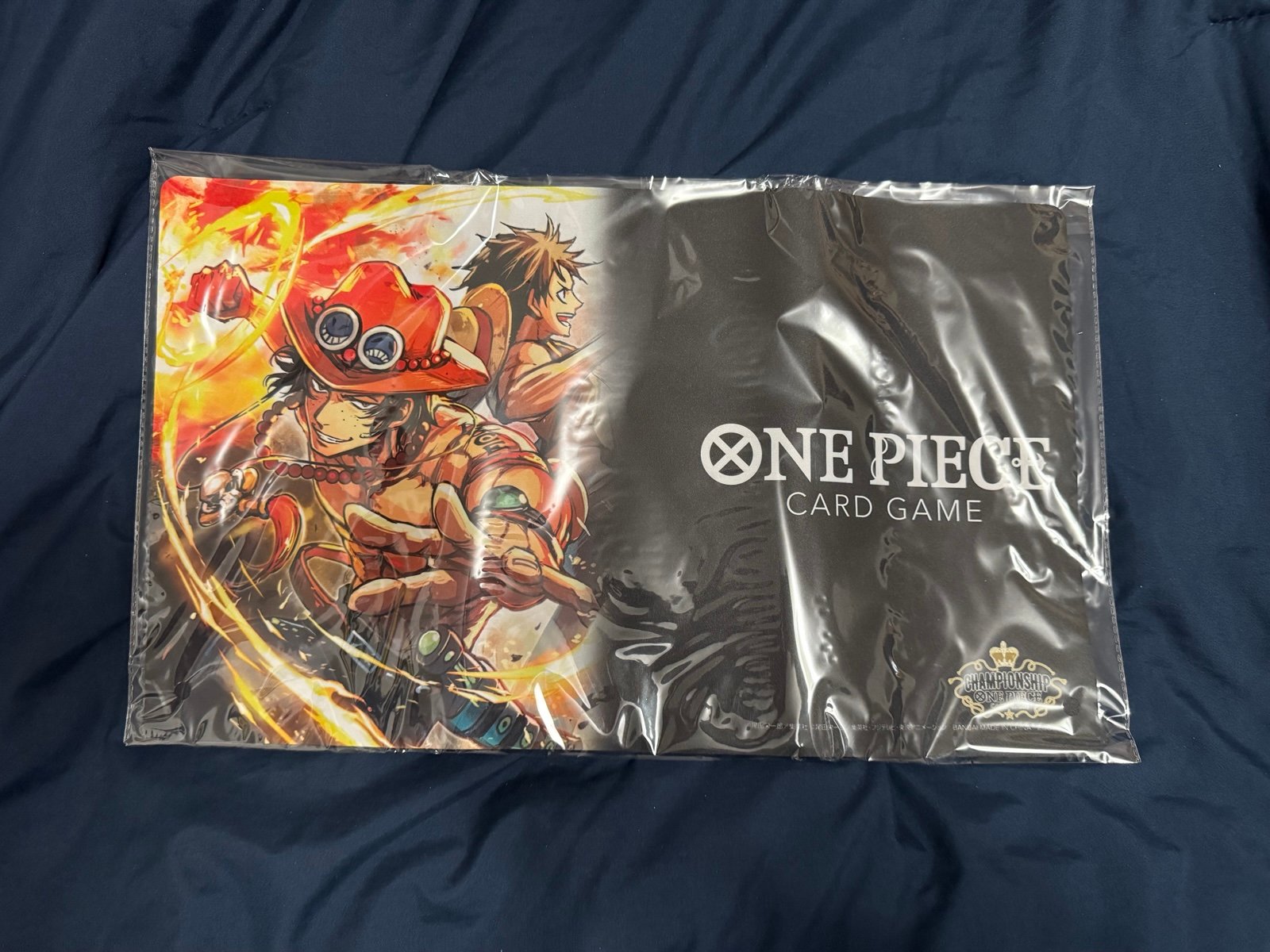 One Piece Card Game Championship 2022 Portgas D. Ace Playmat & Storage Box