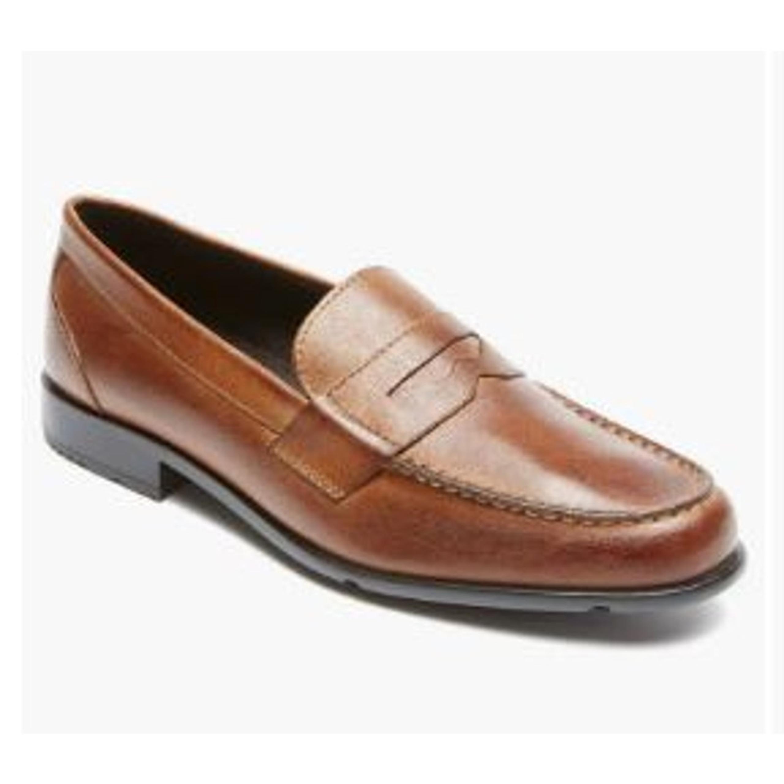 NIB Rockport Men's Classic Penny Loafers  cognac   size 8W