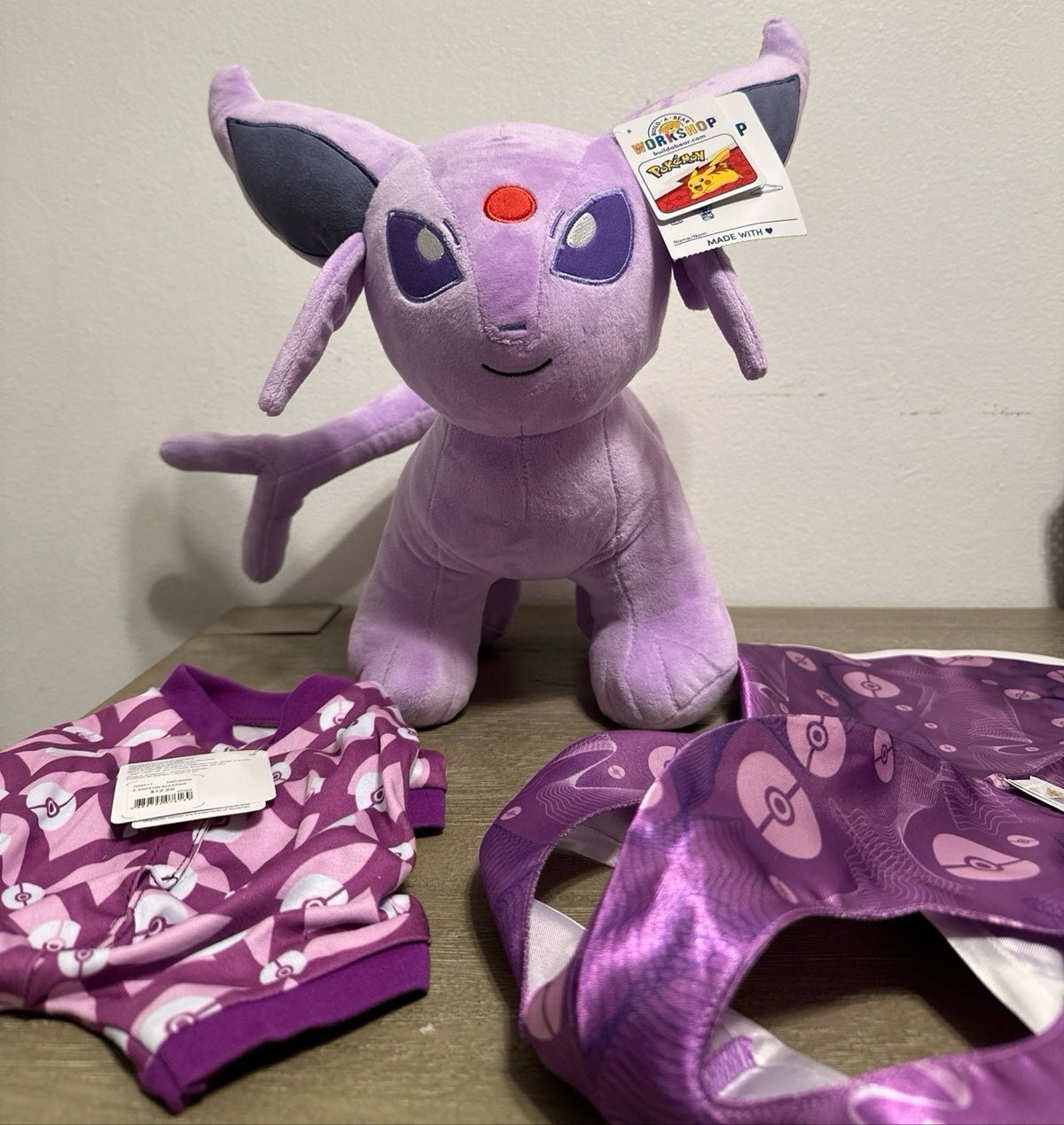 Pokemon Espeon Build-A-Bear Workshop Exclusive