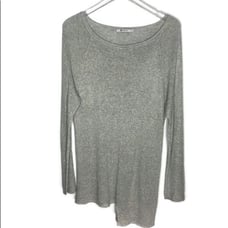 T by Alexander Wang Loose 1x1 Knit Tunic