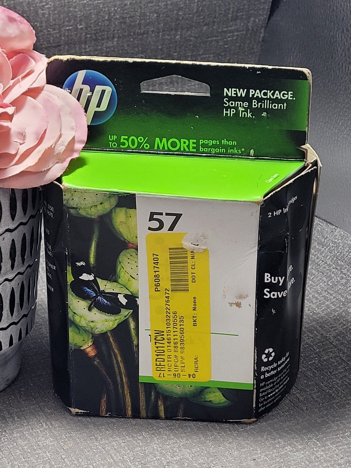 2 Twin packs of HP 56 and 57 ink cartridges