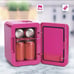Barbie Pink 6 Can Personal Mini Fridge Thermoelectric Cooler Sanrio 4L New