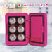 Barbie Pink 6 Can Personal Mini Fridge Thermoelectric Cooler Sanrio 4L New