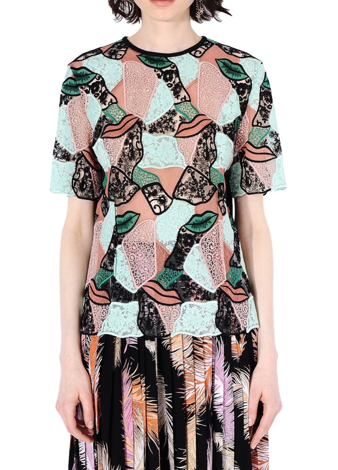 Emilio pucci light green blouse