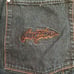 Rare VTG JOHNNY BLAZE All Purpose JB Flame Blue Denim Jeans 90s 2000s Skater 38