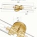 Emak Modern 22 Inch Gold Bathroom Light Fixtures