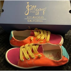 Jellypop DALLAS Neon Coral Lace-Up Casual Sneaker Shoes Size 6.5