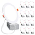 12 Pack 6 Inch 6000K Daylight Ultra-Thin LED Recessed Ceiling Light 1080lm