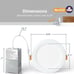 12 Pack 6 Inch 6000K Daylight Ultra-Thin LED Recessed Ceiling Light 1080lm