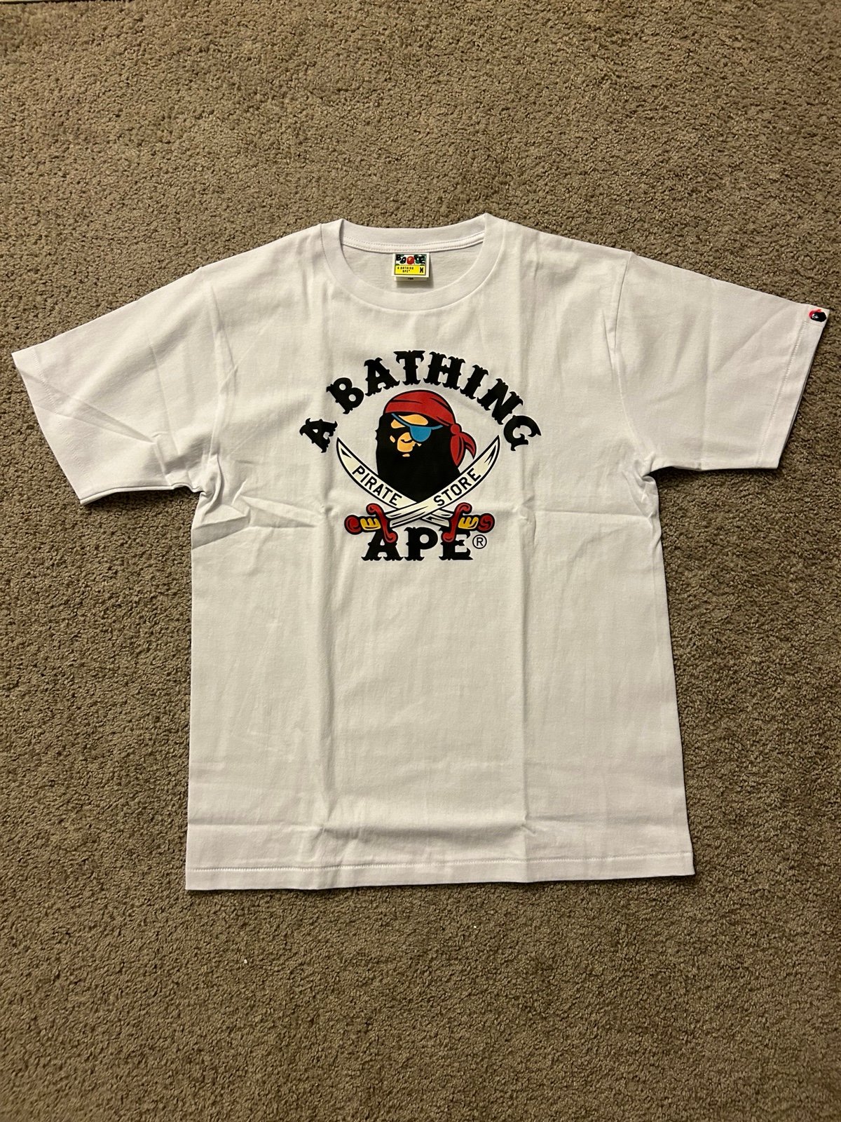 A Bathing Ape BAPE Ape Pirate Tee Size Medium
