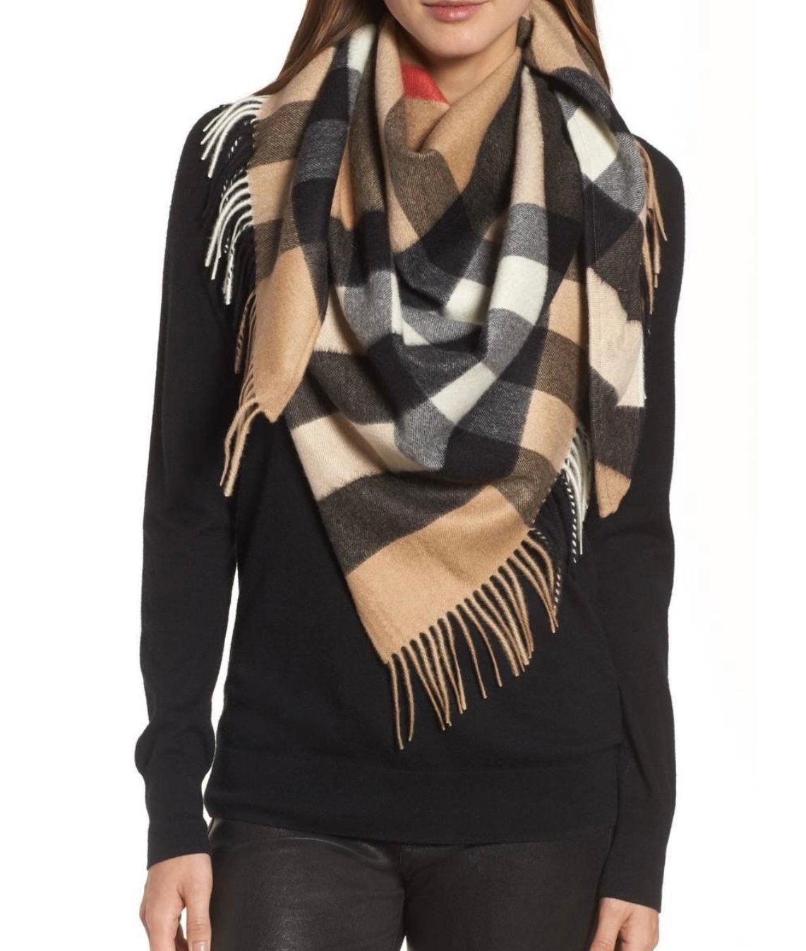 Burberry Cashmere Scarf - Triangle Classic Megacheck