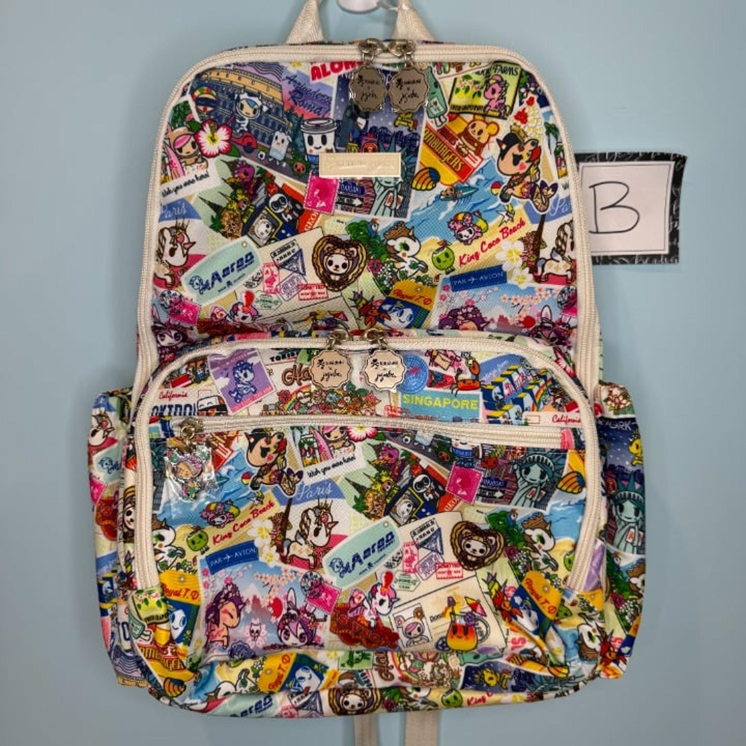 Ju-Ju-Be x Tokidoki Kawaii Round the World Zealous Backpack B New With Tags