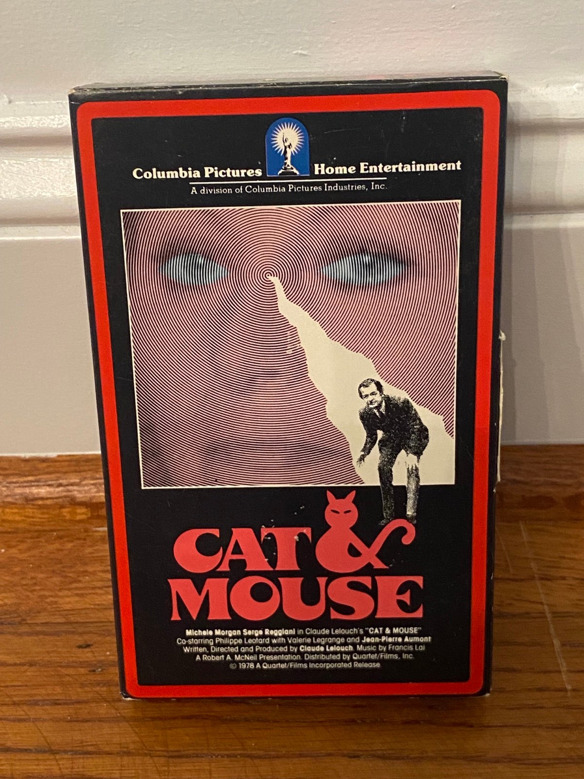 Rare Cat & Mouse Betamax Beta Tape French Film Claude LeLouch Foreign