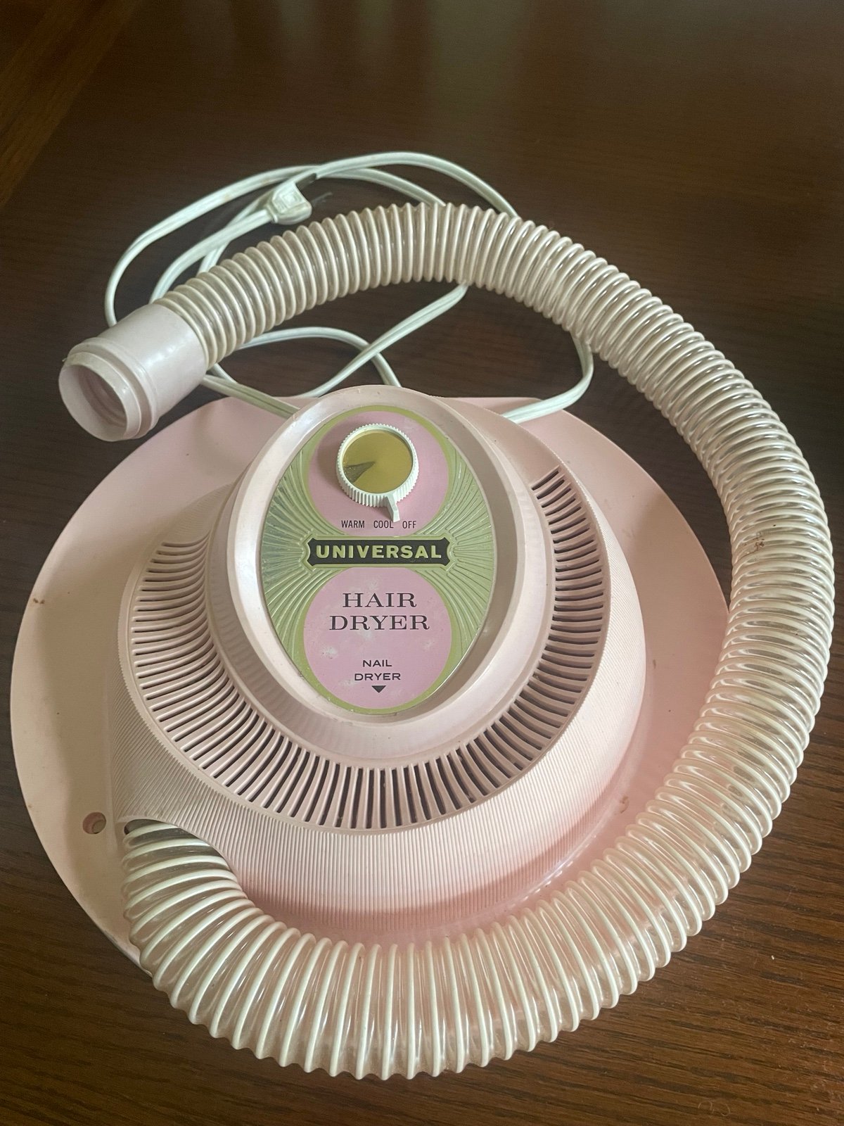 Vintage Universal Portable Soft Bonnet Hair Dryer w/ Case