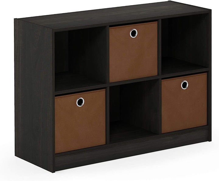 3x2 Bookcase Storage with Bins MN12
