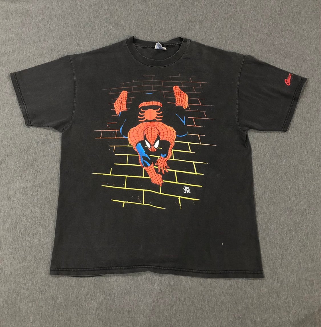 LOT RARE VINTAGE SPIDERMAN SHIRTS XL
