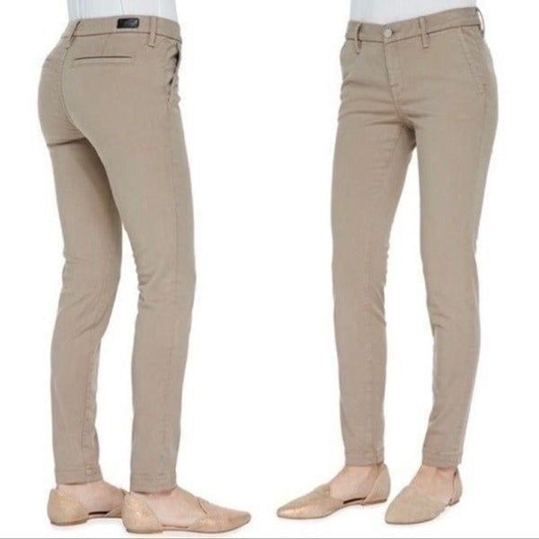 Joie Jeans Trouser Skinny Size 25 in Khaki Color