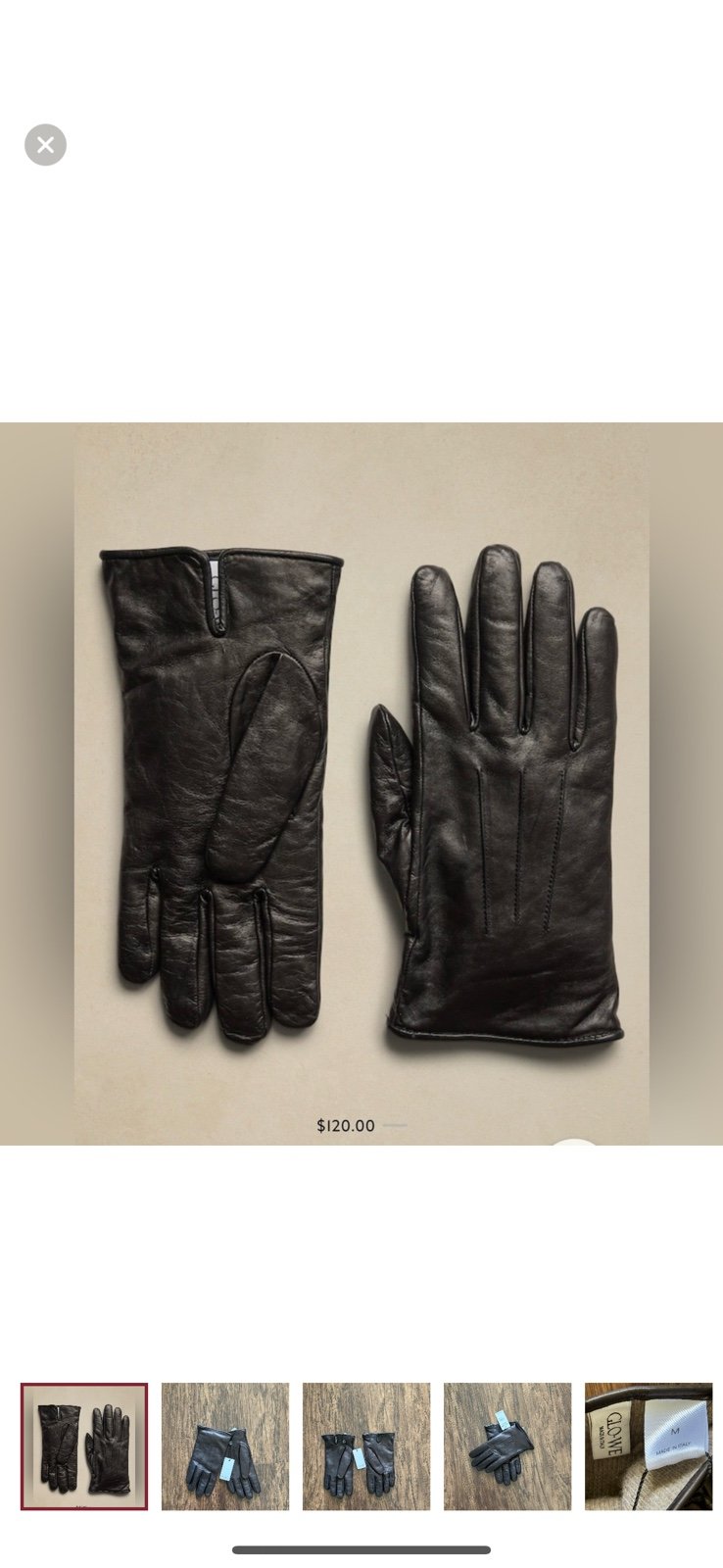 Banana Republic Leather Gloves