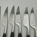 Lot 6 Lauffer Stainless Germany Steak Knives Vintage Midcentury Modern Onyx 8.5”