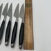 Lot 6 Lauffer Stainless Germany Steak Knives Vintage Midcentury Modern Onyx 8.5”