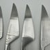 Lot 6 Lauffer Stainless Germany Steak Knives Vintage Midcentury Modern Onyx 8.5”