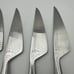 Lot 6 Lauffer Stainless Germany Steak Knives Vintage Midcentury Modern Onyx 8.5”
