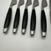 Lot 6 Lauffer Stainless Germany Steak Knives Vintage Midcentury Modern Onyx 8.5”