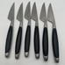 Lot 6 Lauffer Stainless Germany Steak Knives Vintage Midcentury Modern Onyx 8.5”