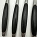 Lot 6 Lauffer Stainless Germany Steak Knives Vintage Midcentury Modern Onyx 8.5”