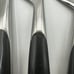 Lot 6 Lauffer Stainless Germany Steak Knives Vintage Midcentury Modern Onyx 8.5”