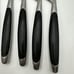 Lot 6 Lauffer Stainless Germany Steak Knives Vintage Midcentury Modern Onyx 8.5”