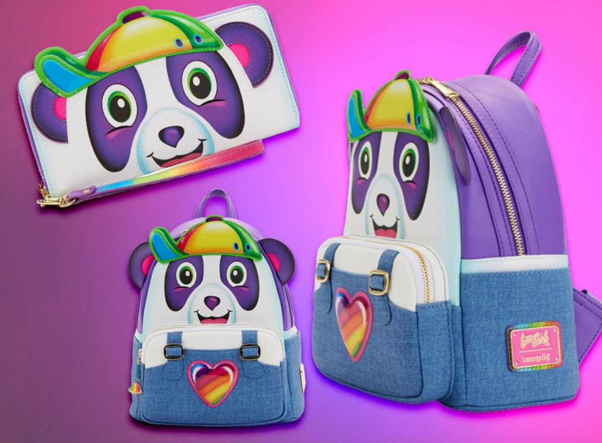 Lisa Frank x Loungefly Panda Painter Cosplay Mini Backpack and Wallet