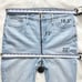 NWT Madewell High Rise Light Wash Ankle Cropped Straight Leg Jeans 33 Tall Long