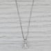 0.24ctw Diamond 3-Stone Pendant Necklace 14k White Gold 18 Box Chain