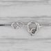 0.24ctw Diamond 3-Stone Pendant Necklace 14k White Gold 18 Box Chain